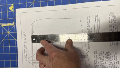 Note: The finished core at the tip, with sheeting but not including the LE balsa is roughly 7&quot;.  I need to make sure my sheeting is assembled to accomplish this dimension.