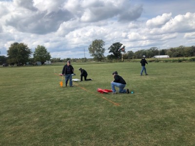 Old School start line action (Flag drop) with club member Bruce handling the starting duties.  He had never done it before and took control like a champ.