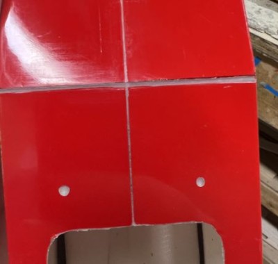 This is the cleaned up rear saddle area.