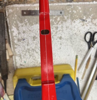 Cut a hole to all the ball links to pass through the fuse.