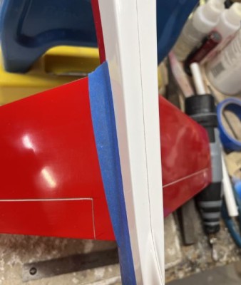 Tape the bottom of the stab as well.