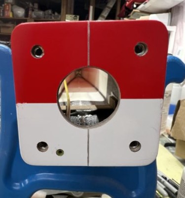 All 4 blind nuts are installed as well as the shutoff guide tube.