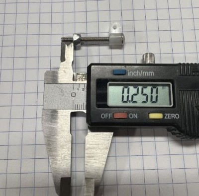 Assemble each vertical component for the wing as shown.  The 1/4&quot; dimension is critical to prevent the 4-40 screw from passing through the top skin but yet pass through the top of the torque rod.