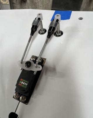Typical aileron linkage.